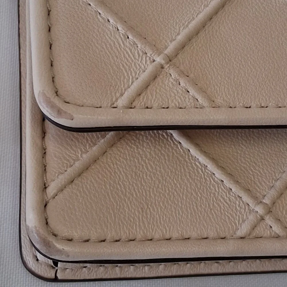 Tory Burch Fleming Soft Chain Wallet – Cream – Style 138853-122 – NWT